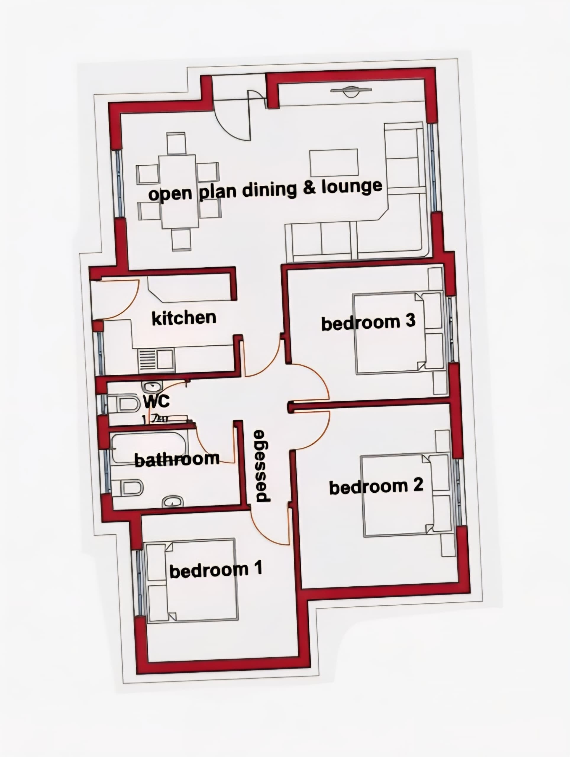 Standard with En-Suite floor plan