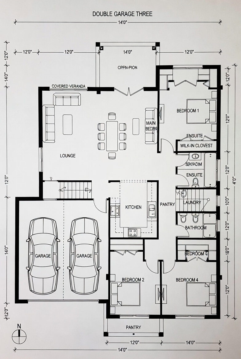 Double Storey floor plan